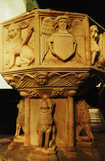 fritton, church font 1485