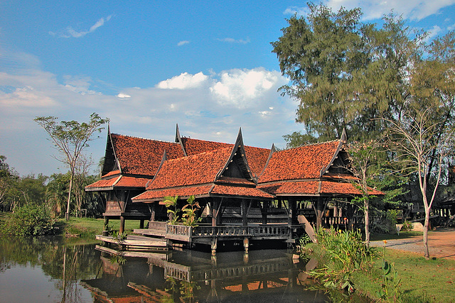 A Thai house at the Khlong side