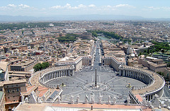 Vista desde la cúpula del Vaticano