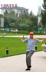 Playing Diabolo in the Namsan Park