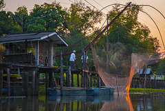 Last fishing out of the Khlong that day