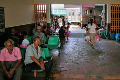 Waiting hall at the Mahachai Station