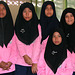 Muslim girls in their school dress