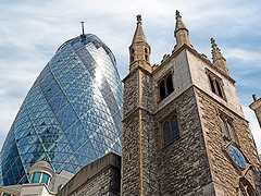 Swiss Re Tower and Church Olympus