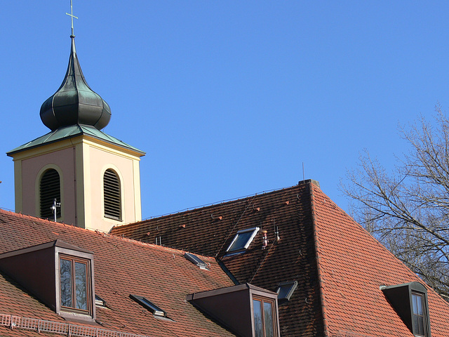 Kirchturm am Schloss Spindlhof