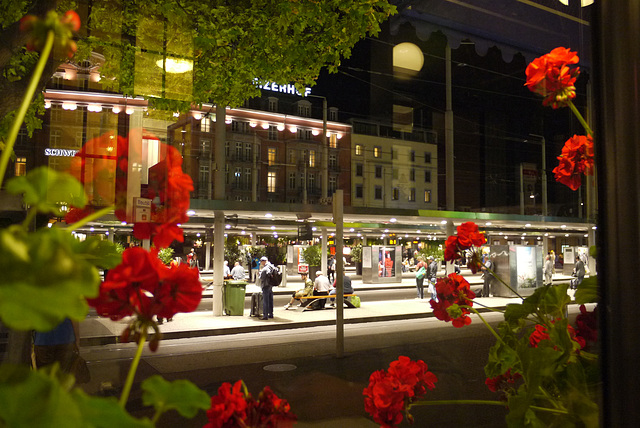 Basel by Night - Hotel Schweizerhof