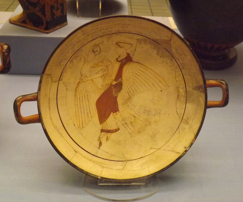 White-Ground Kylix with Euphronios as Potter in the British Museum, May 2014