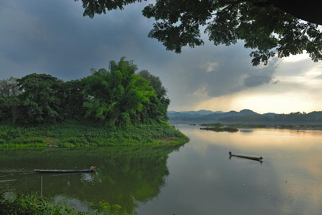 At the mouth of the Menam Loei river