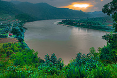 View far into Laos and the Mekong river