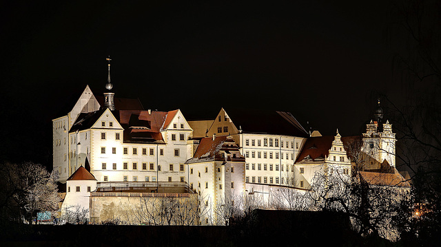 Schloss Colditz bei Nacht