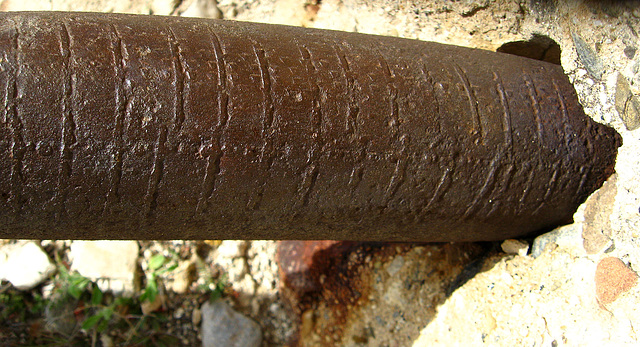St Francis Dam Site - Pipe In Wing Dike (1619)