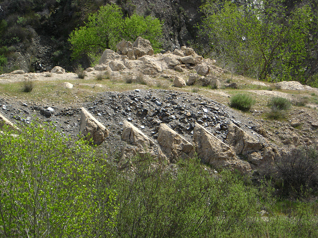 St Francis Dam Site - Remains Of Downstream Face (1617)