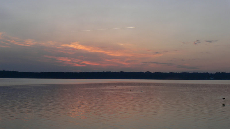Morgenrot am Starnberger See