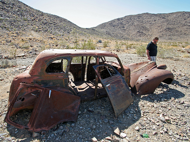 Junked Car Body at Mine Site (0088)