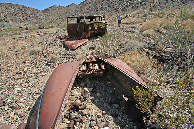 Junked Car Body at Mine Site (0101)