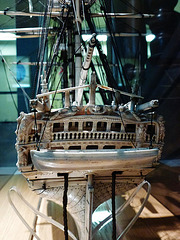 french p.o.w. ship model, 1805
