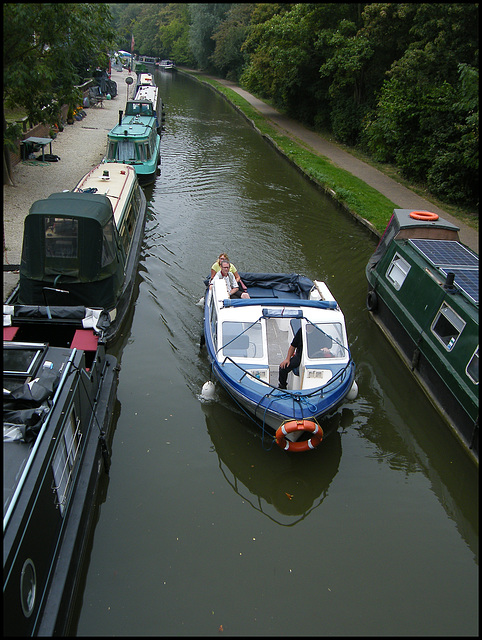 "river bus" on the Oxford Canal