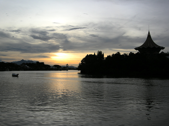 Abend am Sarawak