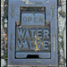 "open" water valve cover