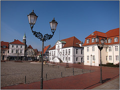Marktplatz und Rathaus von Quakenbrück