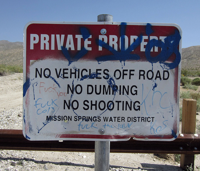 Blind Canyon - MSWD Sign (0318)