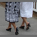 Duo de Dames matures et hispaniques en talons hauts / Hispanic mature Ladies in high heels.