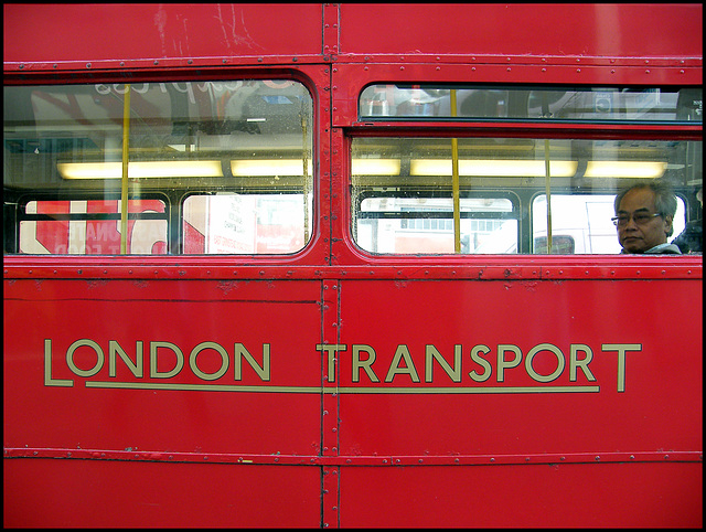 London Transport red bus
