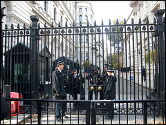 the gates of Downing Street