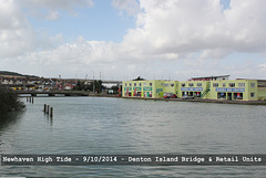 Newhaven high tide - Denton Island - 9.10.2014