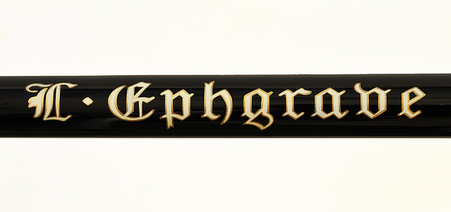 Ephgrave down tube lettering