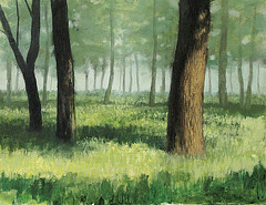 Forest (=숲=林=Arbaro)_oil on canvas=olee sur tolo_50x65.2cm(15p)_2008_HO Song