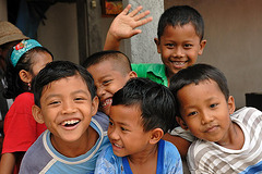 Happy kids in Subagan