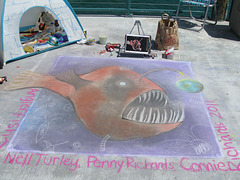 Chalk Art Anglerfish