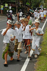 Procession on the highway