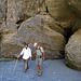 Great Outdoors Hike To The Grottos In Mecca Hills - Kirk & Scott at Grotto #1