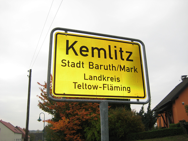 Ortseingang Bike - Kemlitz