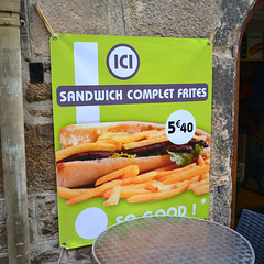 Dinan 2014 – Sandwich Complet Frites