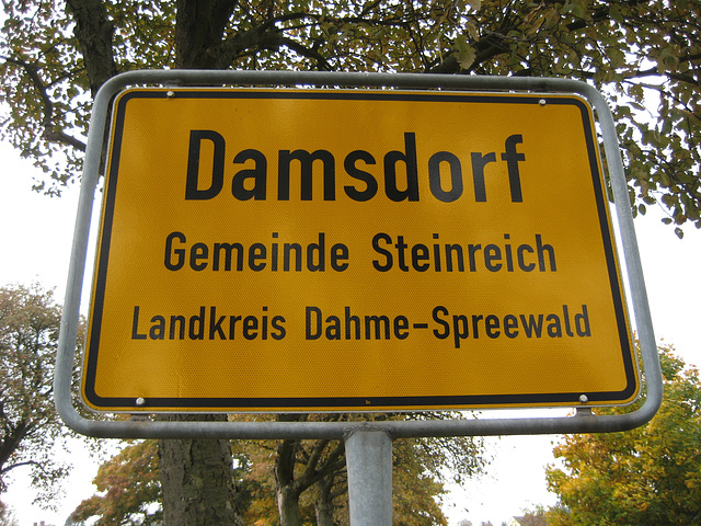 Ortseingang Bike - Damsdorf