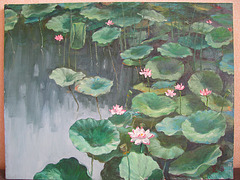 Lotus Pond(=Lotusa Lageto=연꽃밭=蓮池)_oil on canvas_41x53cm(10p)_2007_HO Song