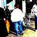 Chubby redhead in jeans on flats / Sexy dodue en jeans et souliers plats - Aéroport de Montréal.  18 octobre 2008 - Postérisation.