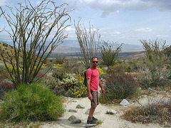 Kirk on the trail to Maidenhair Falls in Anza-Borrego (1660)