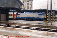 CD 380 Class Electric in Praha Hlavni Nadrazi, Picture 3, Edited Version, Prague, CZ, 2011