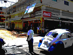 Acapulco, Mexique / 8 février 2011 - Version postérisée de la photo originale.