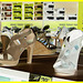 Famous footwears shoes store / Boutique de chaussures - Plattsburg, NY. USA. 14 juin 2011-  Négatif