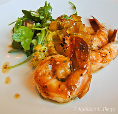 Spicy shrimp with salad greens - Expore August 21, 2012