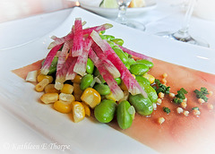 Ahi tuna carpaccio and edamama appetizer - Yum!! Explore August 28, 2012