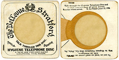 Hygienic Telephone Disc, Bellevue-Stratford Hotel, Philadelphia, Pa., 1906