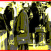 Lady 55 -  Hidden High heels among suitcases -  Talons cachés parmi les valises - PET airport. 18 octobre 2008 - Vintage postérisé