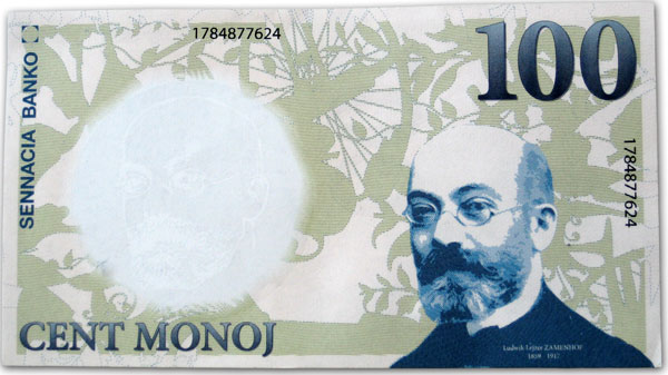 Sennacia banko - cent monoj