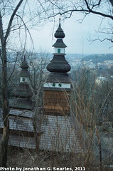 Onion-Domed Building in Petrinske Sady, Edited Version, Prague, CZ, 2011